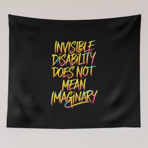 Item preview, Invivible Disability Awareness Support designed and sold by MadCatPrints.