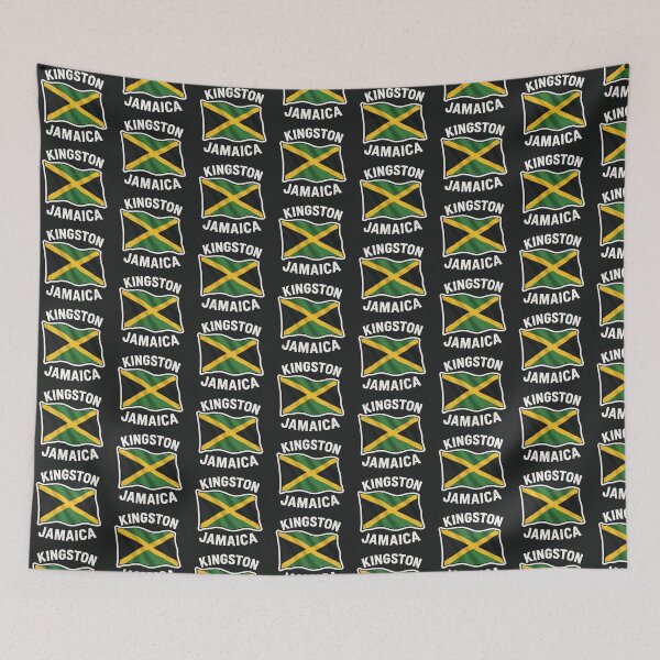 Item preview, Kingston Jamaica Flying Flag – Bold Island Pride Design by pixhub  designed and sold by PixHub .
