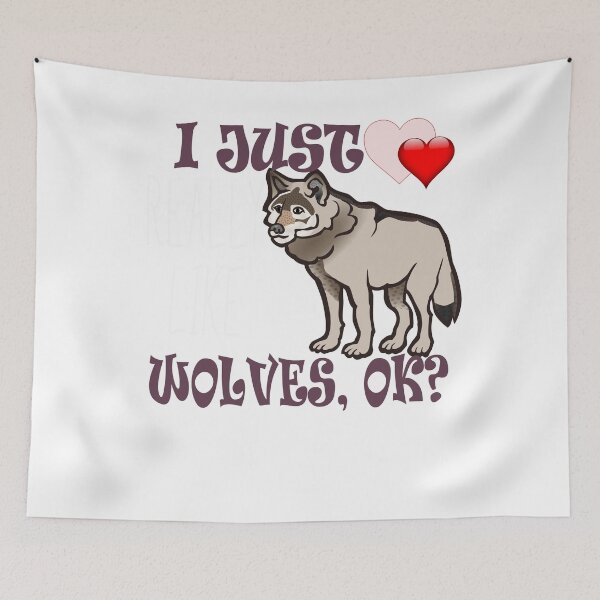 Item preview, I like wolf wolves dog animal gift lover birthday mens kids womens designed and sold by Val-Universe.