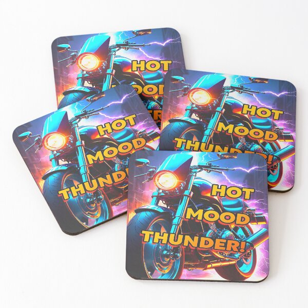 Item preview, Motivational Motorcycle HOT MOOD THUNDER! designed and sold by Giulivo Store Graphic.