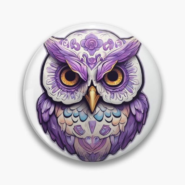 Item preview, fantasy mystical owl with mandalay pattern designed and sold by LoneAngel.