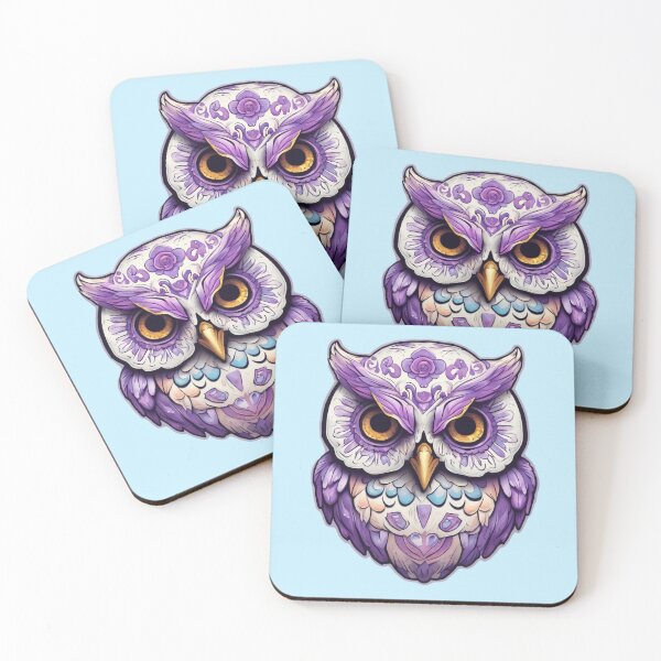 Item preview, fantasy mystical owl with mandalay pattern designed and sold by LoneAngel.