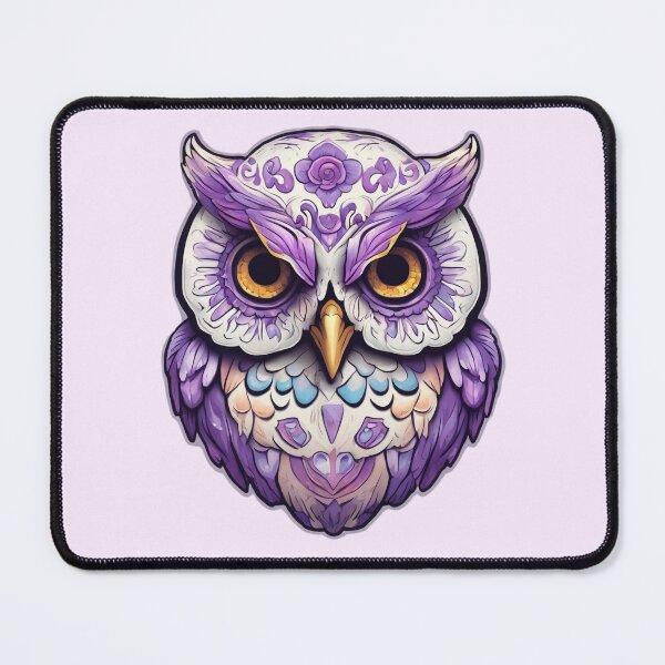 Item preview, fantasy mystical owl with mandalay pattern designed and sold by LoneAngel.
