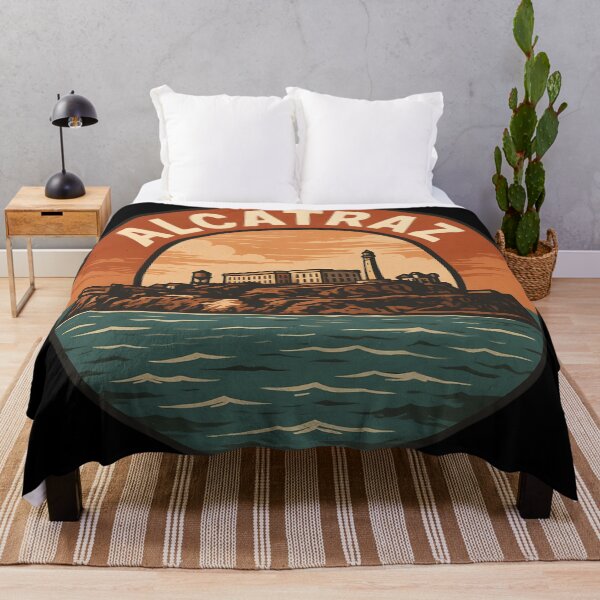 Item preview, Alcatraz Island Vintage Sticker – Travel Landmark Retro Emblem designed and sold by WAUZ.