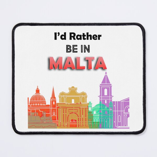 Item preview, I'd Rather Be in Malta - Maltese design designed and sold by TheArtistOf2022.