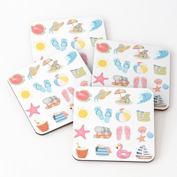 Item preview, Summer and beach sticker sheet designed and sold by ChifaeT.