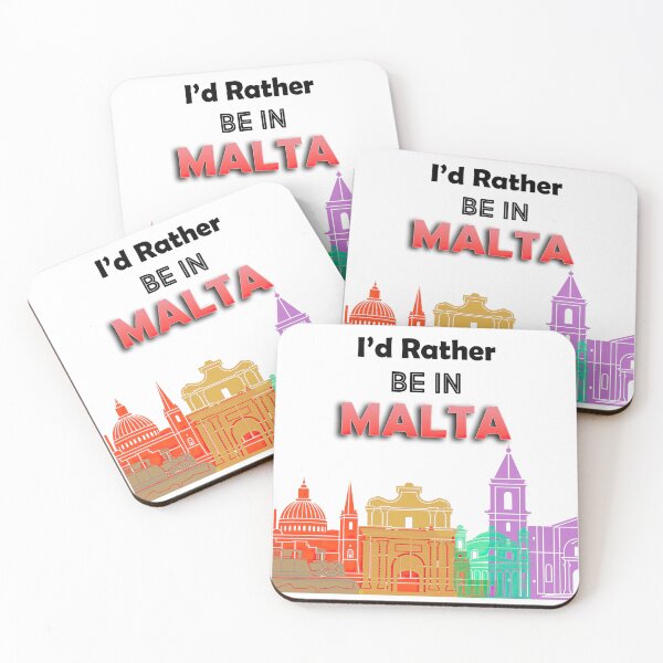 Item preview, I'd Rather Be in Malta - Maltese design designed and sold by TheArtistOf2022.