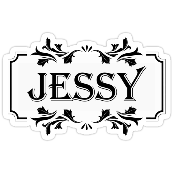 Frame Name Jessy Stickers By Pm Names Redbubble