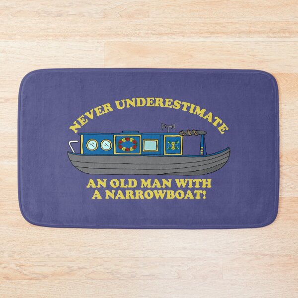 Item preview, Funny Narrowboat Old Man Quote designed and sold by HotHibiscus.