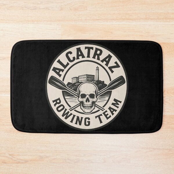Item preview, Alcatraz Rowing Team Sticker – Skull & Oars Vintage Prison Design designed and sold by WAUZ.