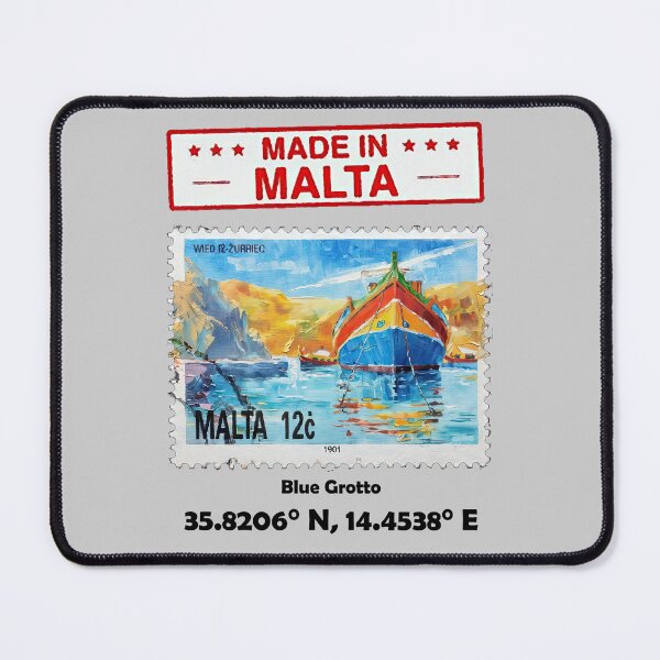 Item preview, Made in Malta - Maltese luzzu Blue Grotto design designed and sold by TheArtistOf2022.