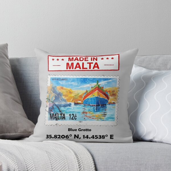 Item preview, Made in Malta - Maltese luzzu Blue Grotto design designed and sold by TheArtistOf2022.