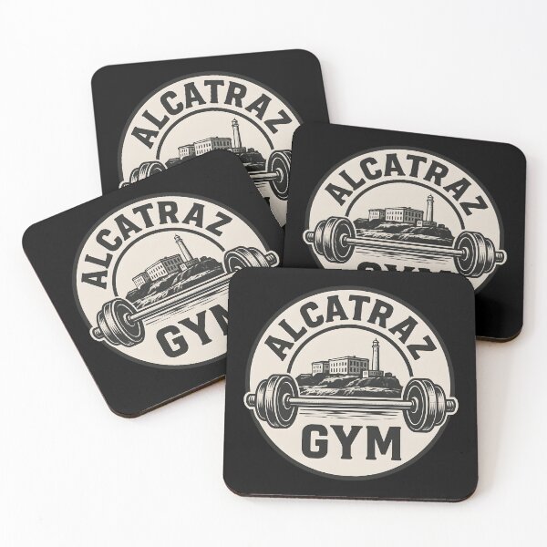 Item preview, Alcatraz Gym – Vintage Barbell Prison Workout Design designed and sold by WAUZ.