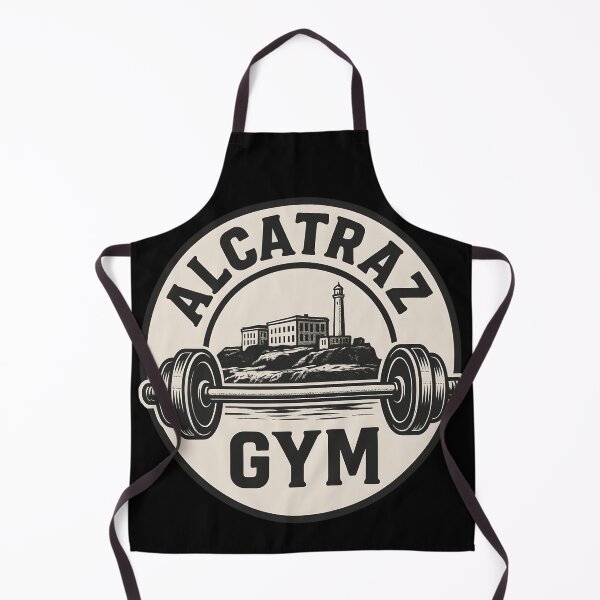 Item preview, Alcatraz Gym – Vintage Barbell Prison Workout Design designed and sold by WAUZ.