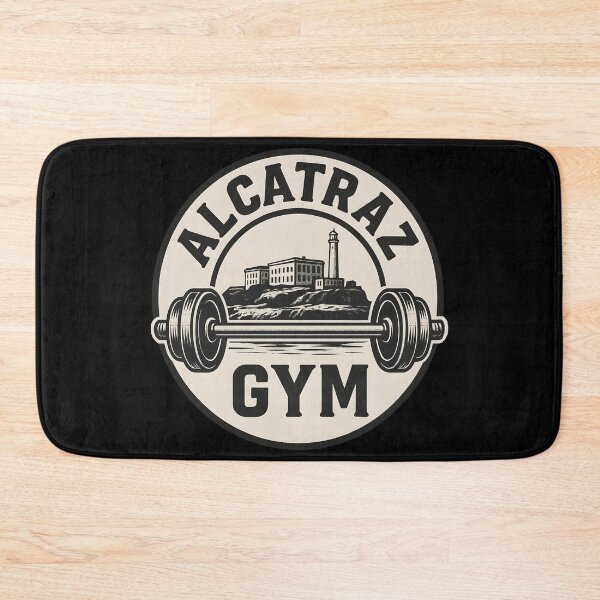 Item preview, Alcatraz Gym – Vintage Barbell Prison Workout Design designed and sold by WAUZ.