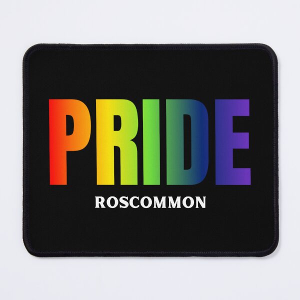 Item preview, Roscommon Pride, Classic Pride Flag colors, Rainbow color pride LGBTQ graphic, Pride unisex, Pride festival, gay festival,  LGBTQ, Equal Rights, ireland,  designed and sold by PrideBeProud.