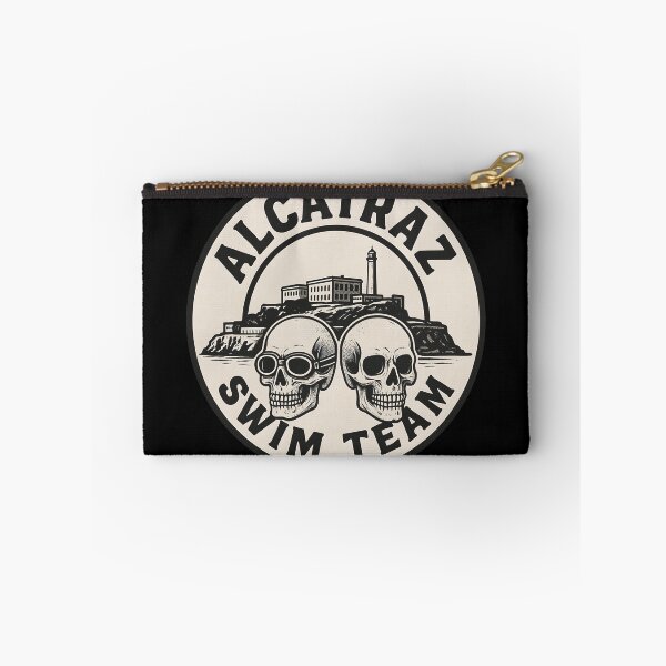 Item preview, Alcatraz Swim Team Sticker – Vintage Skull Prison Escape Design designed and sold by WAUZ.