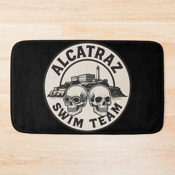 Item preview, Alcatraz Swim Team Sticker – Vintage Skull Prison Escape Design designed and sold by WAUZ.