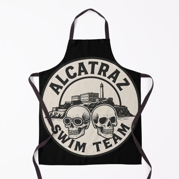 Item preview, Alcatraz Swim Team Sticker – Vintage Skull Prison Escape Design designed and sold by WAUZ.