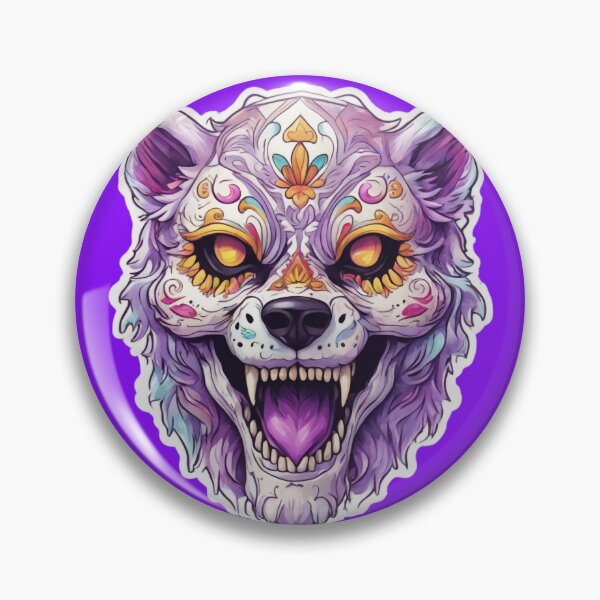 Item preview, fantasy anrgy wolf in mandalay pattern designed and sold by LoneAngel.