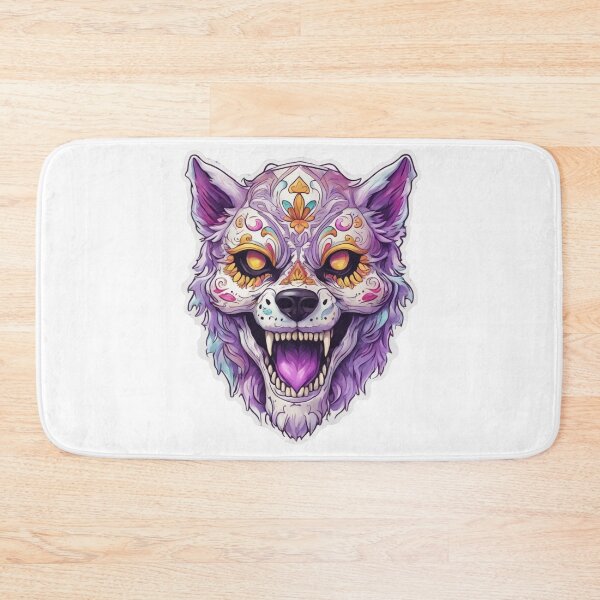 Item preview, fantasy anrgy wolf in mandalay pattern designed and sold by LoneAngel.