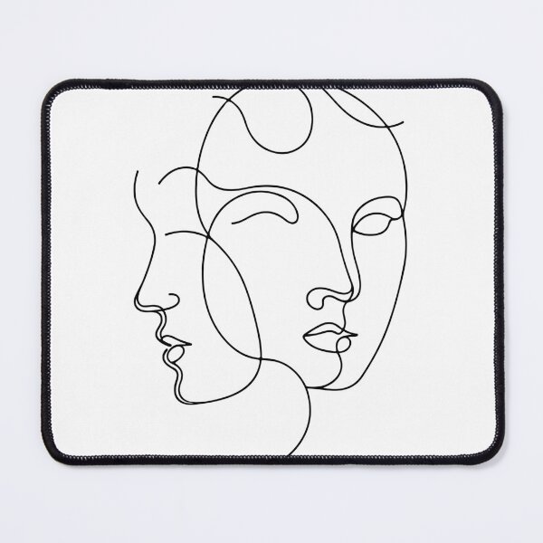 Item preview, Minimalism That Speaks Volumes - Face Out Line designed and sold by e-milka.