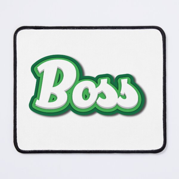 Item preview, BOSS – White comic font with green glow effect designed and sold by Sim-PX.