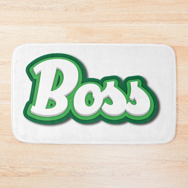 Item preview, BOSS – White comic font with green glow effect designed and sold by Sim-PX.