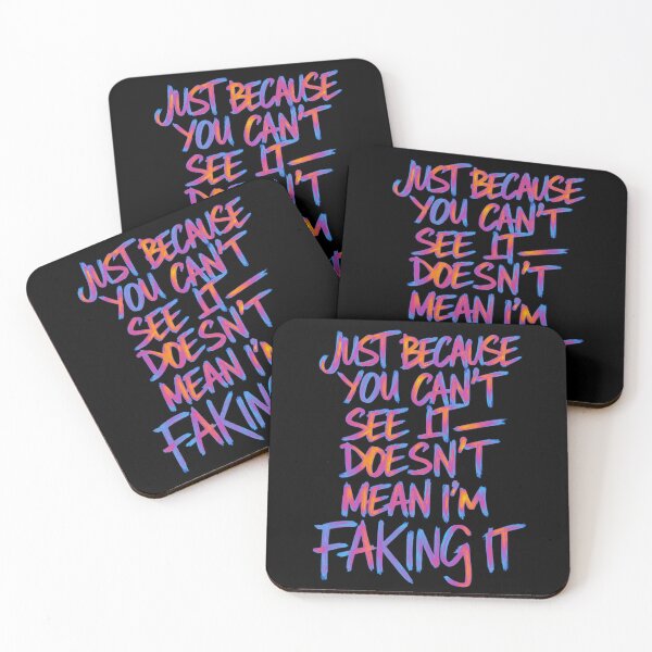 Item preview, Invisible Disability Awareness Support designed and sold by MadCatPrints.