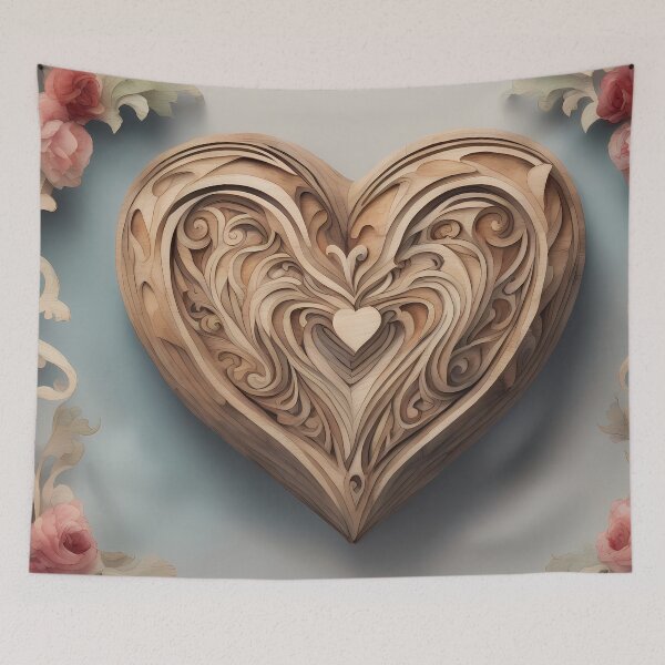 Item preview, Wooden Heart Art designed and sold by CalmnessbyChoice.