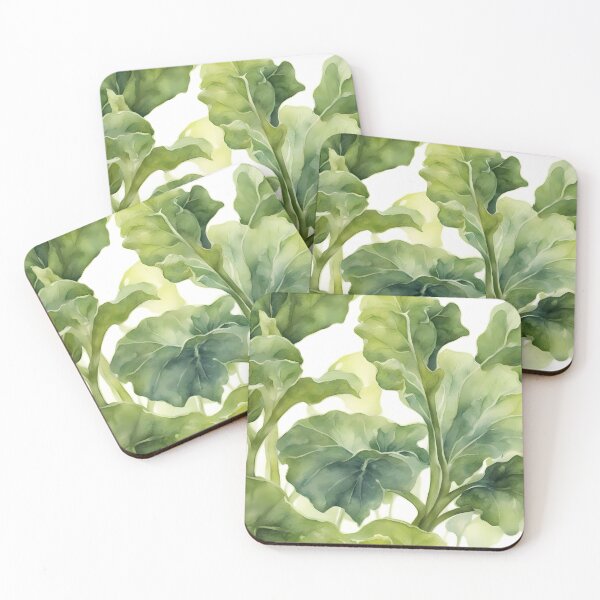 Item preview, Green Cabbage Leaves designed and sold by CalmnessbyChoice.