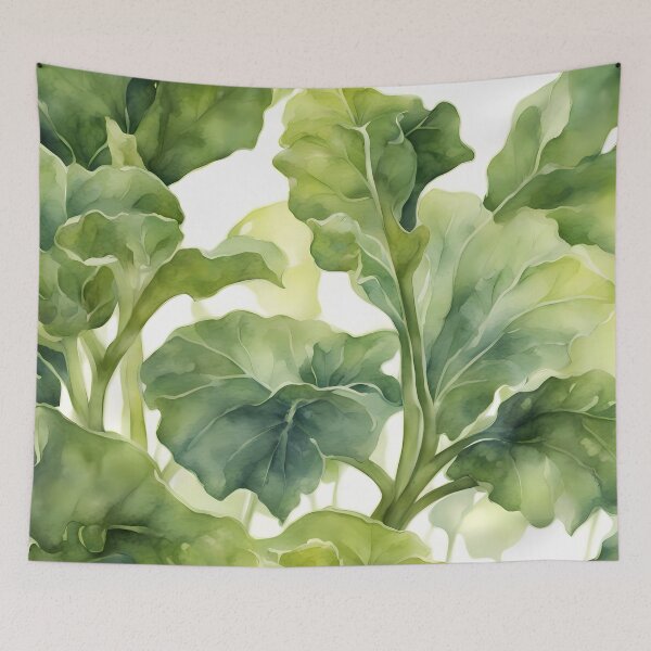 Item preview, Green Cabbage Leaves designed and sold by CalmnessbyChoice.