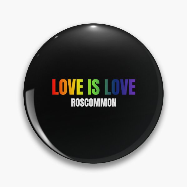 Artikelvorschau, Roscommon Liebe ist Liebe, Klassische Pride-Flaggenfarben, Regenbogenfarben-Pride, LGBTQ-Grafik, Unisex, Irland, Liebe ist Liebe, Gleichberechtigung, Gay-Festival, Pride-Festival, entworfen und verkauft von PrideBeProud.
