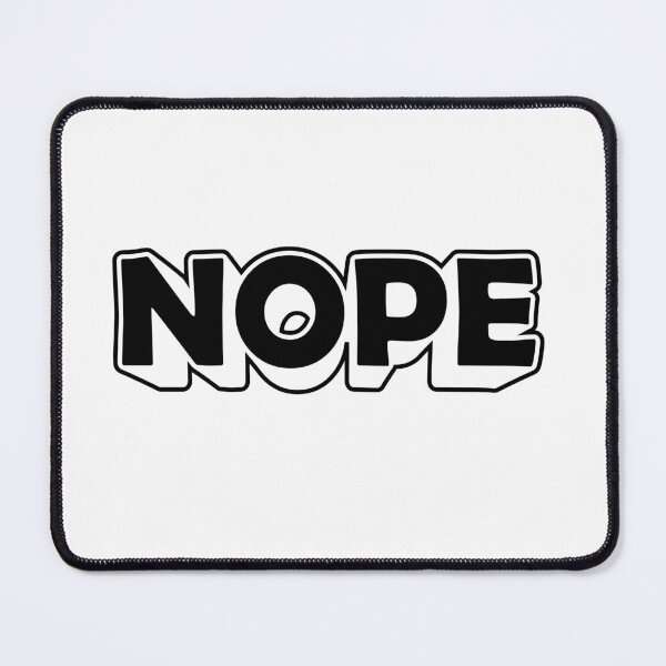 Item preview, NOPE – Block letters in a massive silhouette designed and sold by Sim-PX.