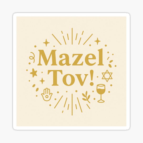 Artikel-Vorschau von Mazel Tov, designt und verkauft von BaShert.