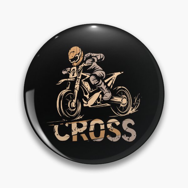 Item preview, Retro Motocross Biker - Dirt and Offroad Motorcycle designed and sold by AndreMi.