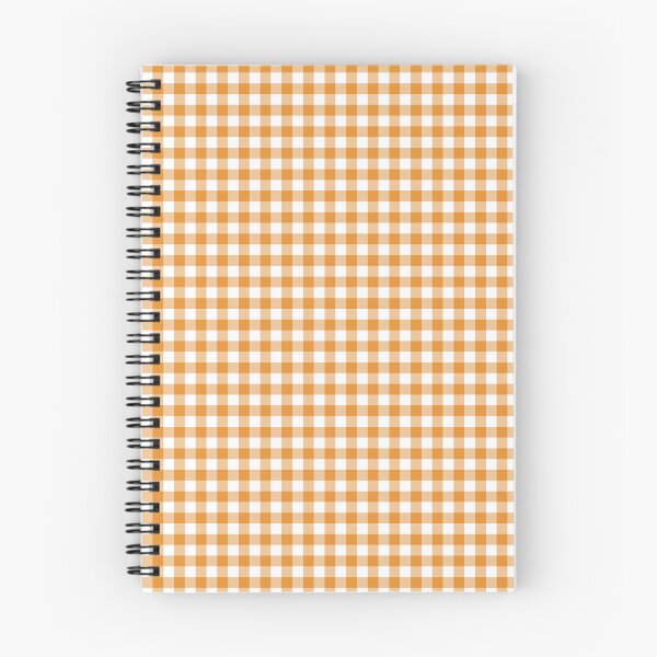 Item preview, Orange and White Gingham Check designed and sold by Patternfluent.