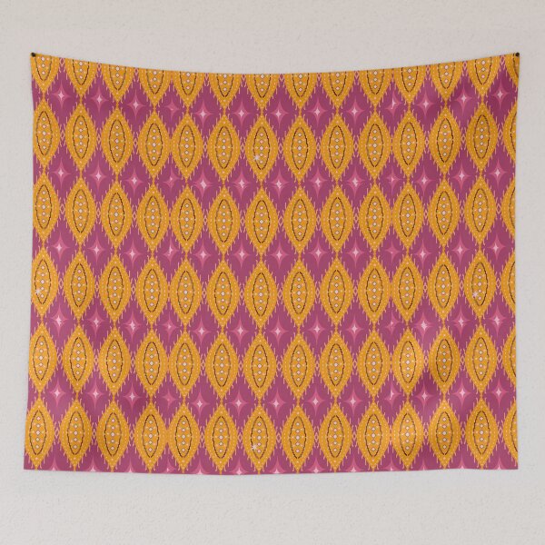 Item preview, Contemporary Thai pattern in orange and pink tones designed and sold by Kanlaya23.