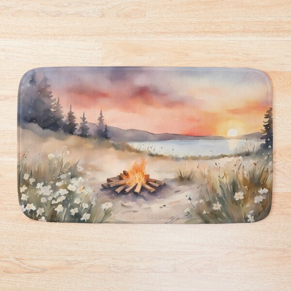 Item preview, Campfire on Lakeshore designed and sold by CalmnessbyChoice.