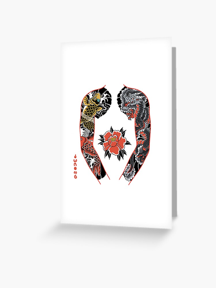 Japanese tattoo sleeves" Greeting Card by WrongLesson1 | Redbubble