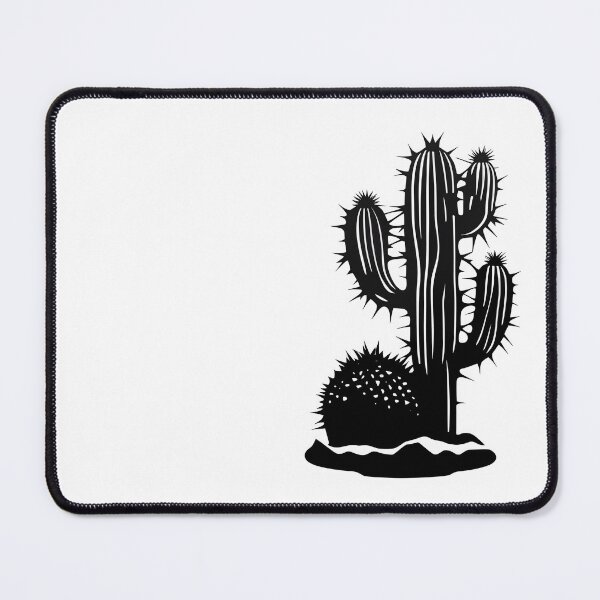 Item preview, Desert Cactus Silhouette Art Print designed and sold by ShadowAndSlate.