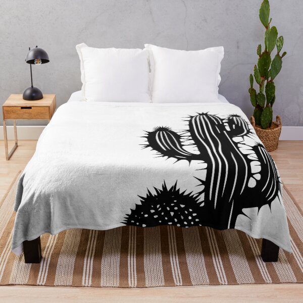 Item preview, Desert Cactus Silhouette Art Print designed and sold by ShadowAndSlate.