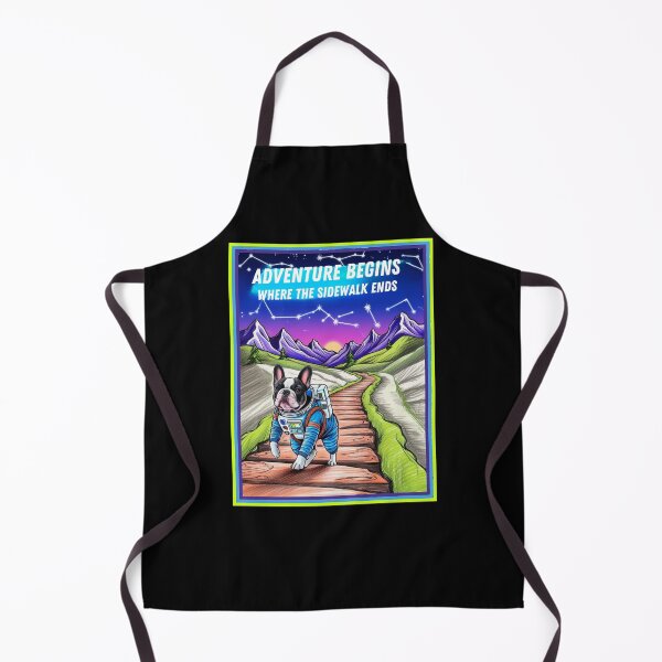 Item preview, Cosmic Bulldog Hiker – Retro Astronaut Adventure designed and sold by Design_Your_Day.