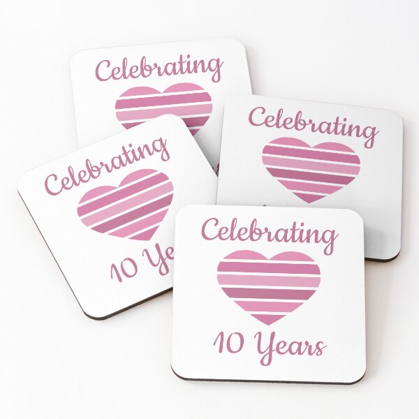 Item preview, Celebrating 10th Wedding Anniversary designed and sold by thepixelgarden.