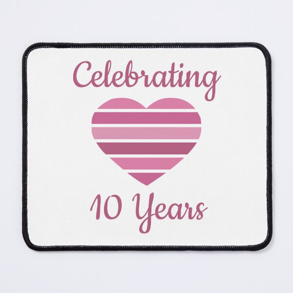 Item preview, Celebrating 10th Wedding Anniversary designed and sold by thepixelgarden.