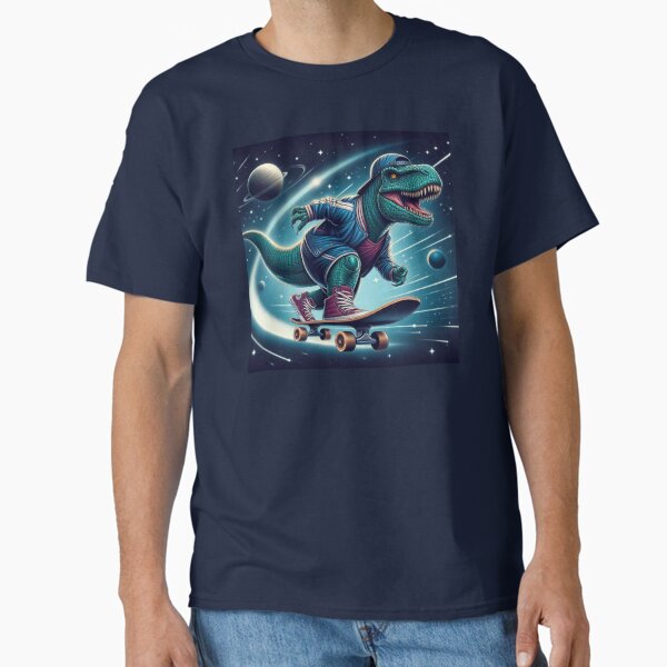 Item preview, skateboarding dinosaur designed and sold by Dogandesighn.