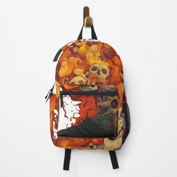 Item preview, Flaming Skull Psychedelic Art Design designed and sold by DESIGN DIMENSION .
