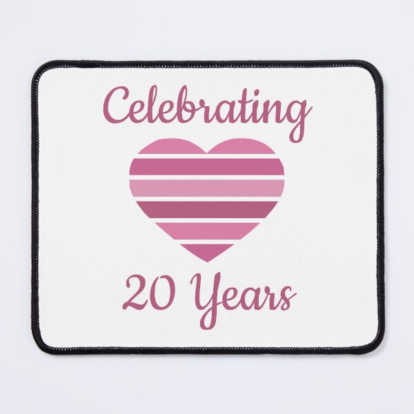 Item preview, Celebrating 20th Wedding Anniversary designed and sold by thepixelgarden.