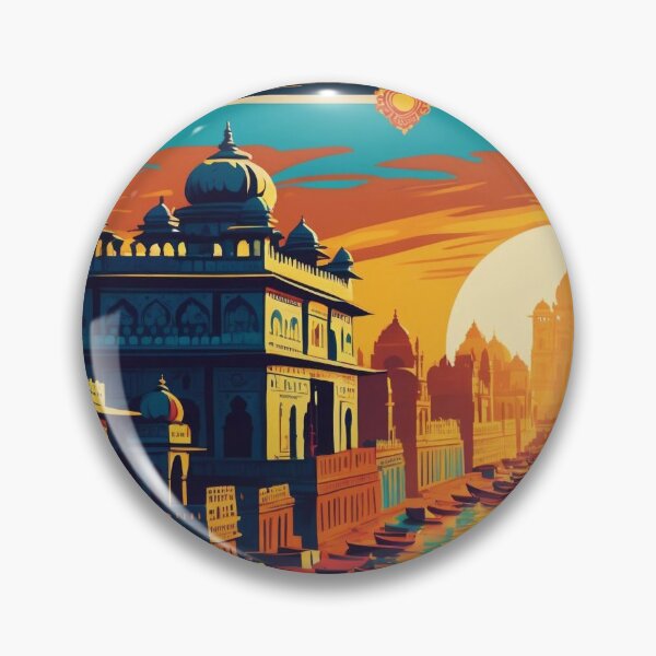 Item preview, Varanasi India Vintage Travel Tourism  designed and sold by TravelersGems.
