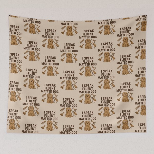 Item preview, "I Speak Fluent Matted Dog" - Funny Groomer Shirt designed and sold by SalonEsperanza.